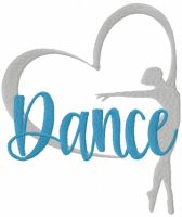 Dance girl activity free embroidery design