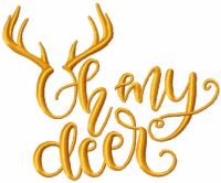 Oh my deer free embroidery design
