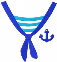 Desenho de bordado grátis para camisa de marinheiro