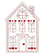 Gingerbread house 12 embroidery design