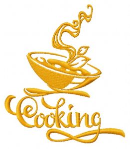 Cooking 3 embroidery design