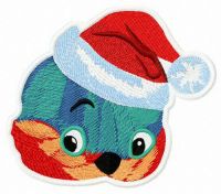 Passerine bird embroidery design