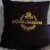 Dolce & Gabbana logo design on pillowcase embroidered