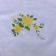 Yellow roses design on towel embroidered