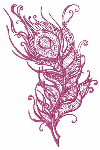 Feather 35 machine embroidery design      