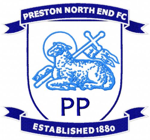 Preston north end fc logo embroidery design
