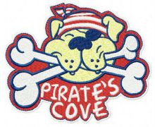 Pirate's cove embroidery design