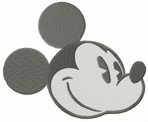 Retro Miskey Mouse machine embroidery design