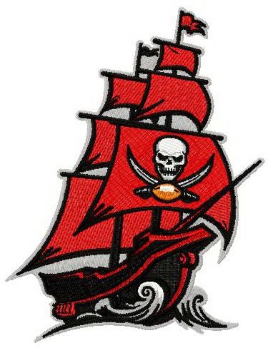 Tampa Bay Buccaneers 2014 logo machine embroidery design
