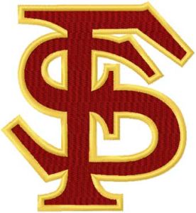 Florida State Seminoles logo embroidery design