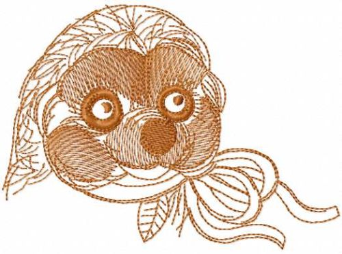 Cute teddy free embroidery design 7