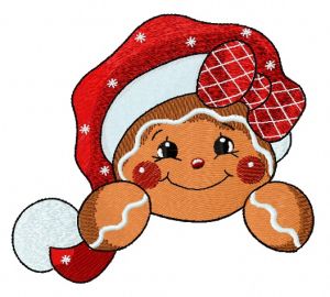 Gingerbread cupcake 3 embroidery design