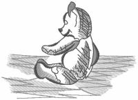 Teddy toy embroidery design