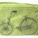 Embroidered mini bag with bicycle free design