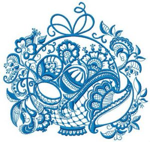 Ghzel basket embroidery design