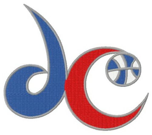 Washington Wizards logo 5 machine embroidery design