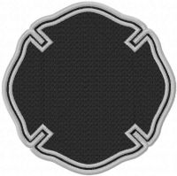 Fire department template embroidery design