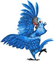 Blu  embroidery design