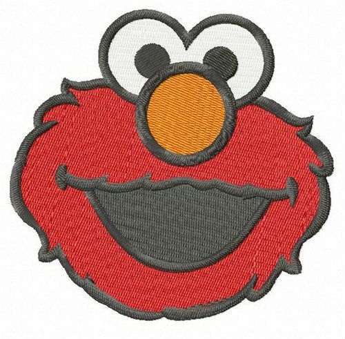 Elmo Sesame Street machine embroidery design