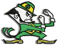 Notre Dame Fighting Irish alternative logo embroidery design