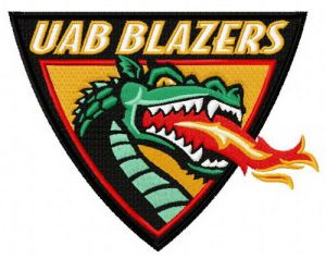 UAB Blazers logo embroidery design