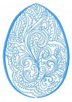 Easter egg 4 embroidery design