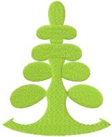 Christmas modern tree machine embroidery design 8