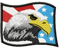 American eagle embroidery design