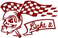 Tribal Racing embroidery design