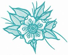 Boutonniere embroidery design