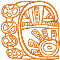 Friendly Table embroidery design