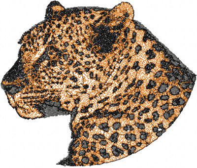 Jaguar free embroidery design