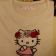 T-shirt embroidred with Hello Kitty design