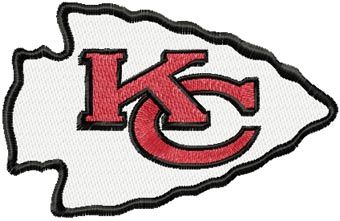 Kansas City Chiefs logo machine embroidery design