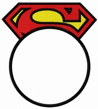 Superman round monogram