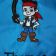 Jake the pirate design embroidered