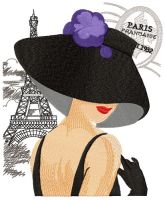 French coquette embroidery design