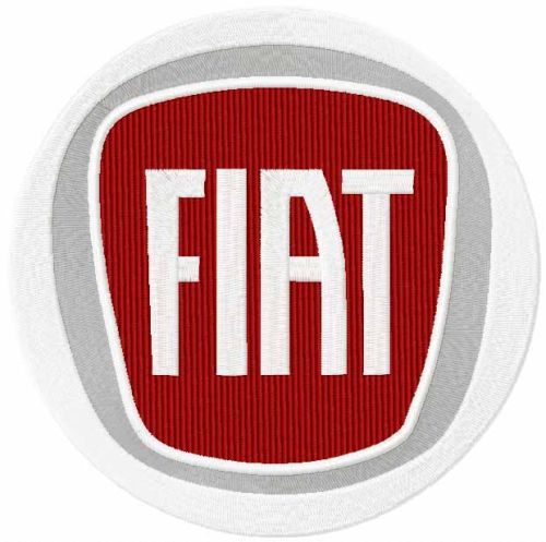 Fiat logo machine embroidery design