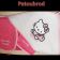 Hello Kitty Baby design on embroidered bath towel