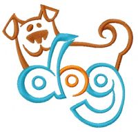 Happy dog 3 embroidery design