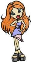 Bratz Party embroidery design