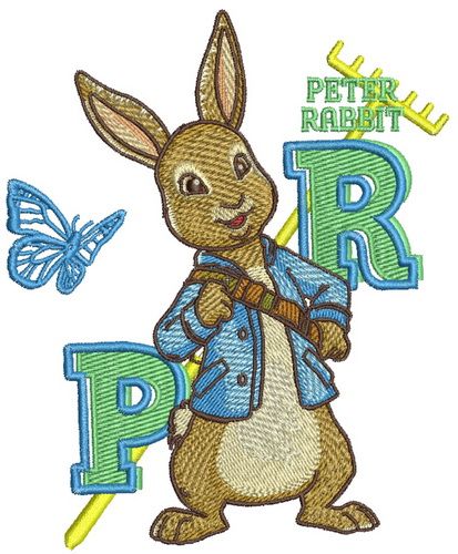 Peter Rabbit 3 machine embroidery design