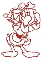 Donald's present 4 embroidery design