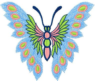 Butterfly free embroidery design 10