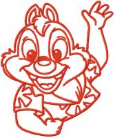 Dale Hawaii one colored embroidery design