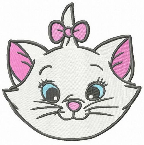 Kitty Mary machine embroidery design