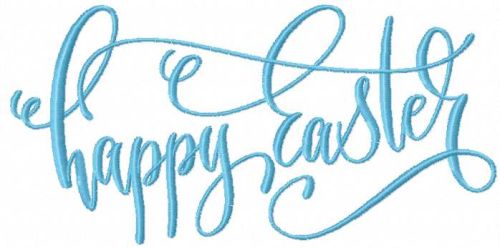 Happy Easter free machine embroidery design