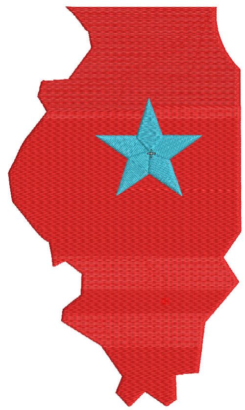 Bloomington Bison logo embroidery design