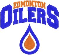 Edmonton Oilers alternate logo embroidery design
