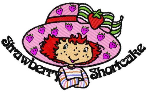 Strawberry Shortcake embroidery design 7